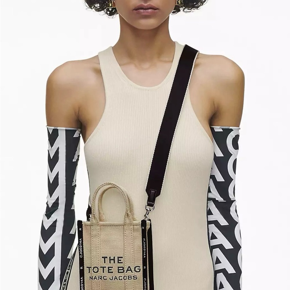 Marc Jacobs Cream and Black Crossbody Bag